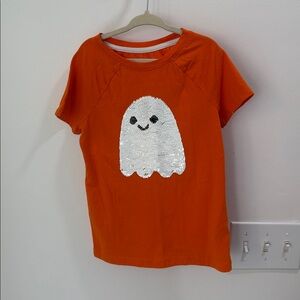 Halloween T-Shirt with Sequin Ghost